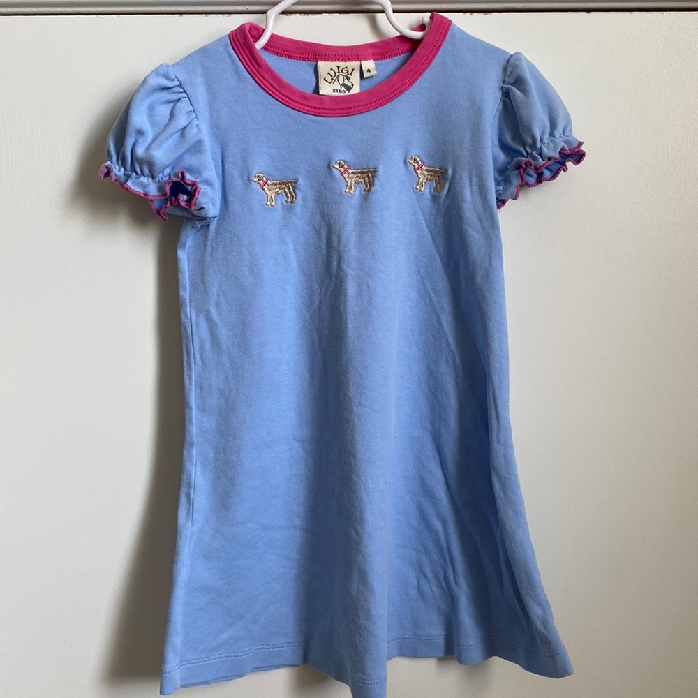Absolutely precious golden retriever cotton dress